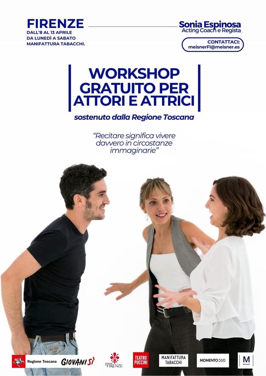 Workshop gratuito per attori e attrici con Sonia Espinosa