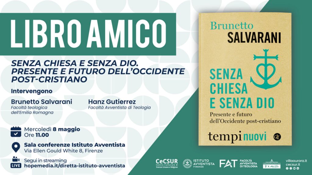 Presentazione del libro "Senza chiesa e senza dio. Presente e futuro dell'occidente post-cristiano" (editori laterza 2023)