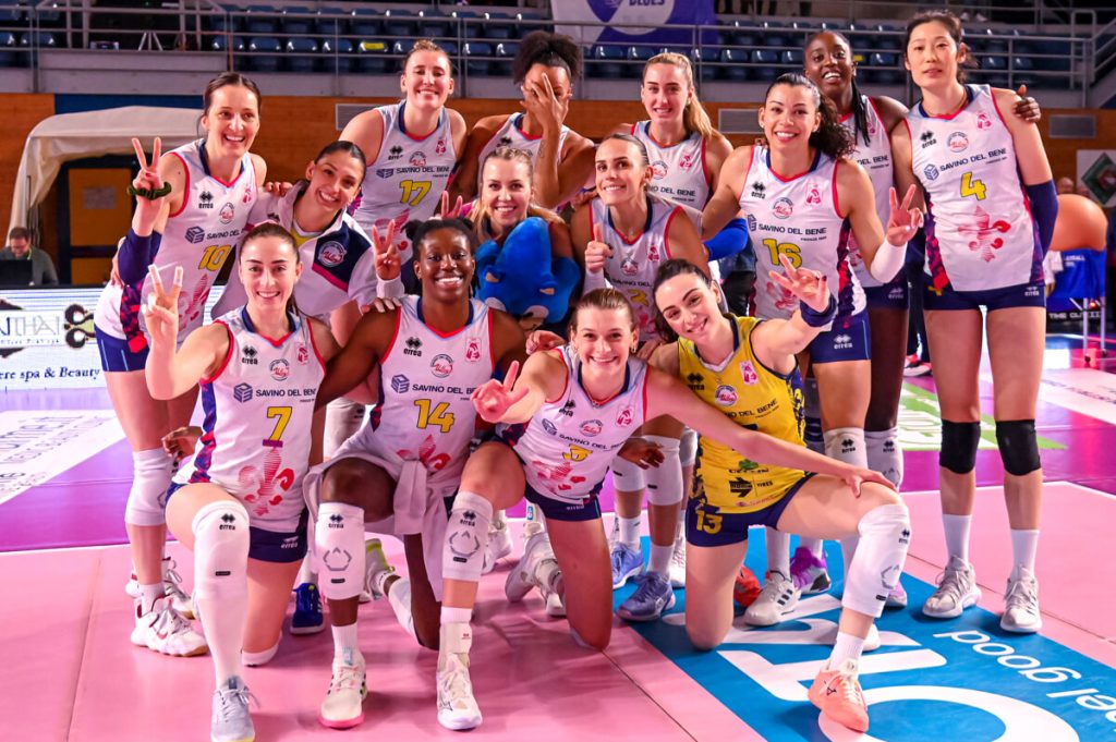Volley A1 femminile, per la Savino Del Bene rimonta vincente e secondo posto in cassaforte