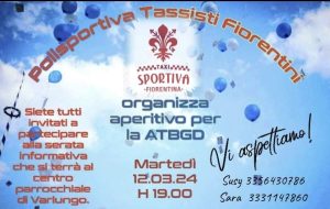 Aperitivo in favore dell'Associazione Toscana bambini e giovani con diabete