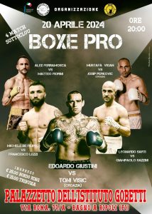 Boxe: grande serata di pugilato professionistico 
