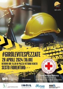 Parata in bicicletta per la giornata mondiale della sicurezza sul lavoro