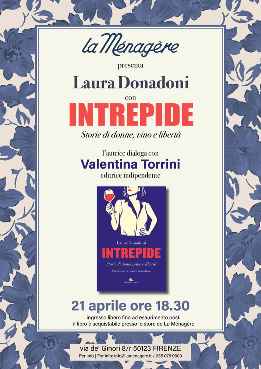 Laura Donadoni a La Ménagère presenta "Intrepide. Storie di donne,vino e libertà"
