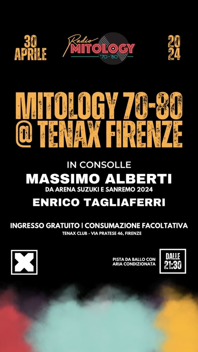 Mitology '70 e '80 al Tenax