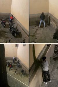 Movida: si torna a orinare sulla basilica di Santo Spirito  FOTO