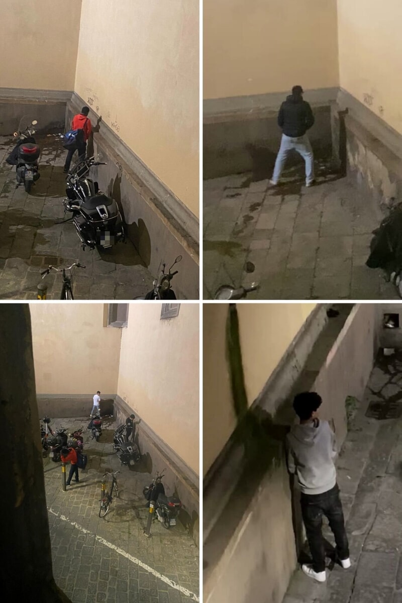 Movida: si torna a orinare sulla basilica di Santo Spirito FOTO