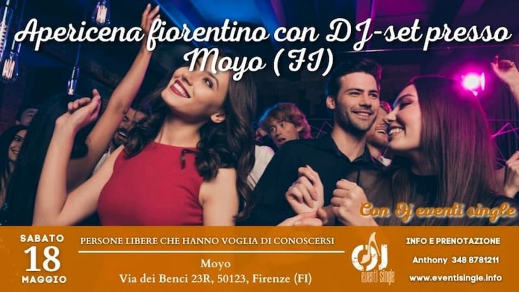 Apericena fiorentino con dj-set presso Moyo