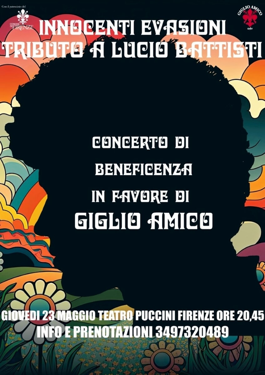 Tributo a Lucio Battisti col concerto di beneficenza al Teatro Puccini