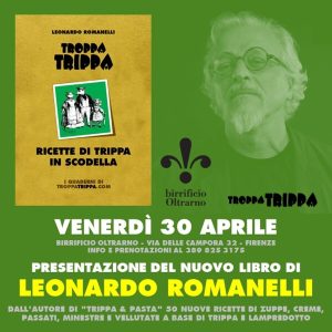"Troppa Trippa", presentazione del libro di Leonardo Romanelli al Birrificio Oltrarno