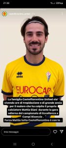 Morte del calciatore Mattia Giani: giallo sulla presenza del dottore in campo
