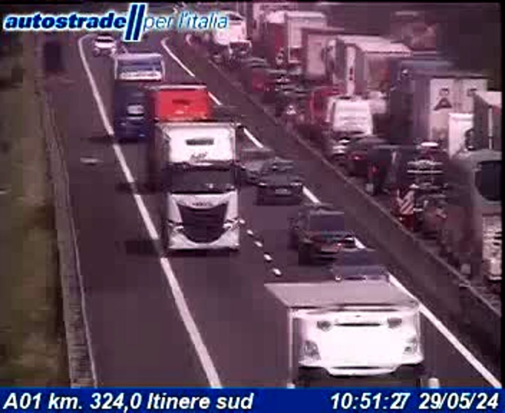 Incidente sull'autostrada A1: code tra Valdarno e Firenze Sud 