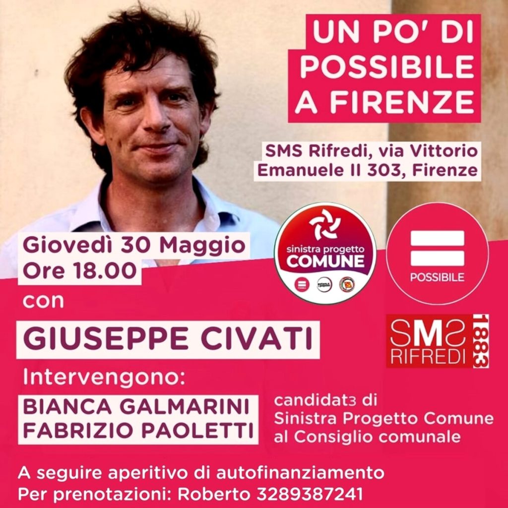 Giuseppe Civati a Firenze