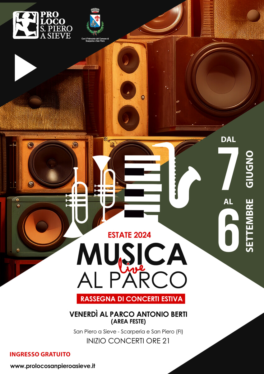 "Musica al parco", torna la rassegna estiva a San Piero a Sieve
