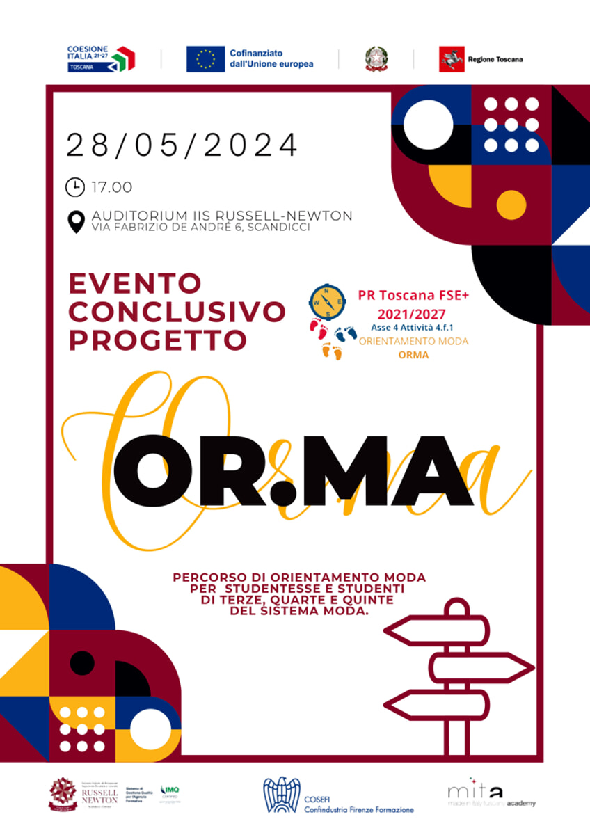 Progetto conclusivo moda-OR.MA al Russell-Newton