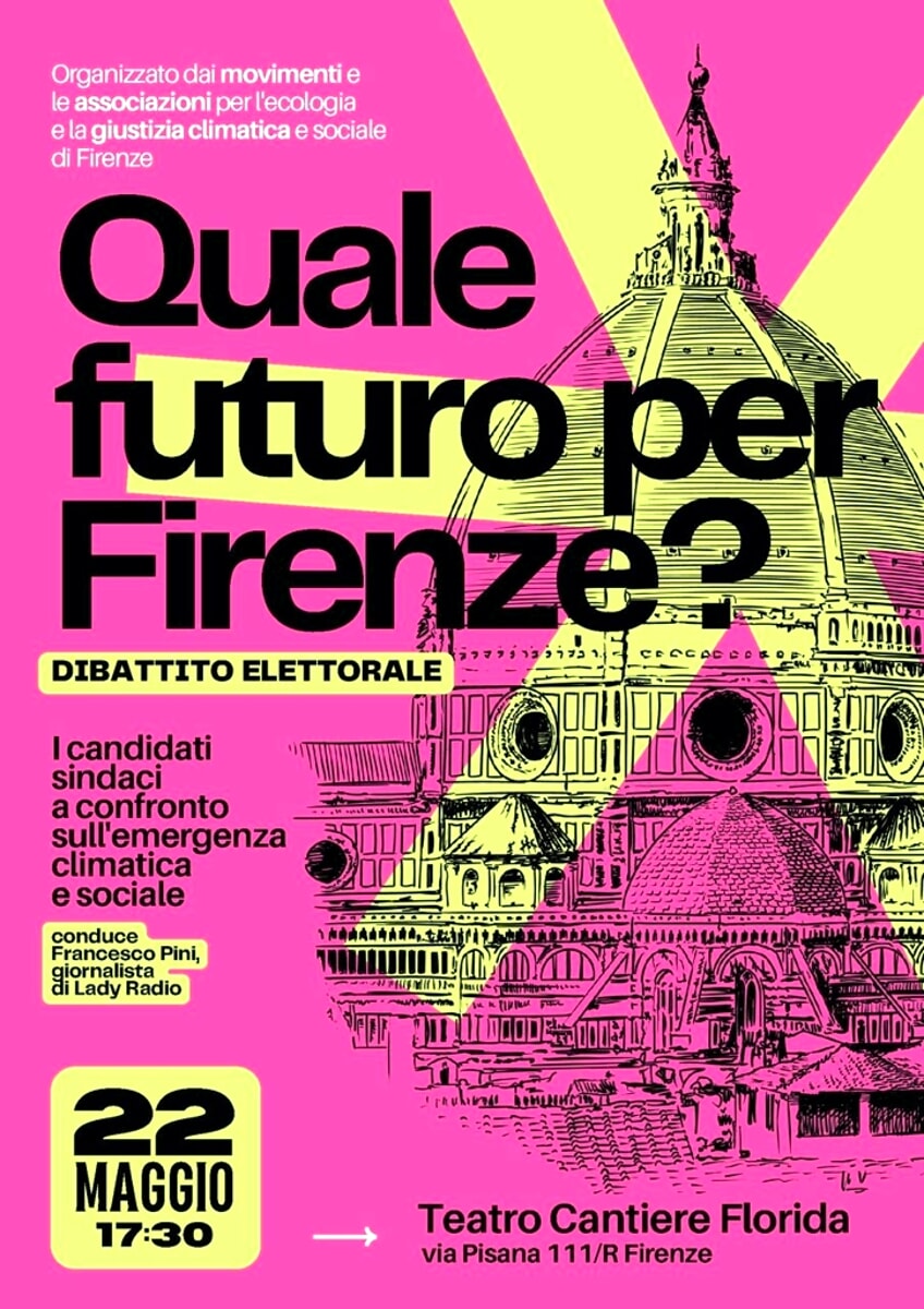 Quale futuro per Firenze? il dibattito elettorale su clima e ambiente fa sold-out