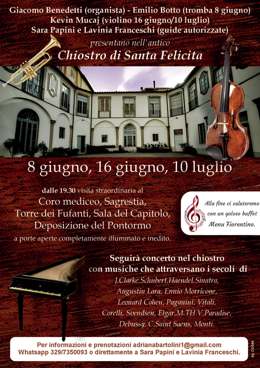 Serate straordinarie arte, musica e buffet al Chiosco di Santa Felicita