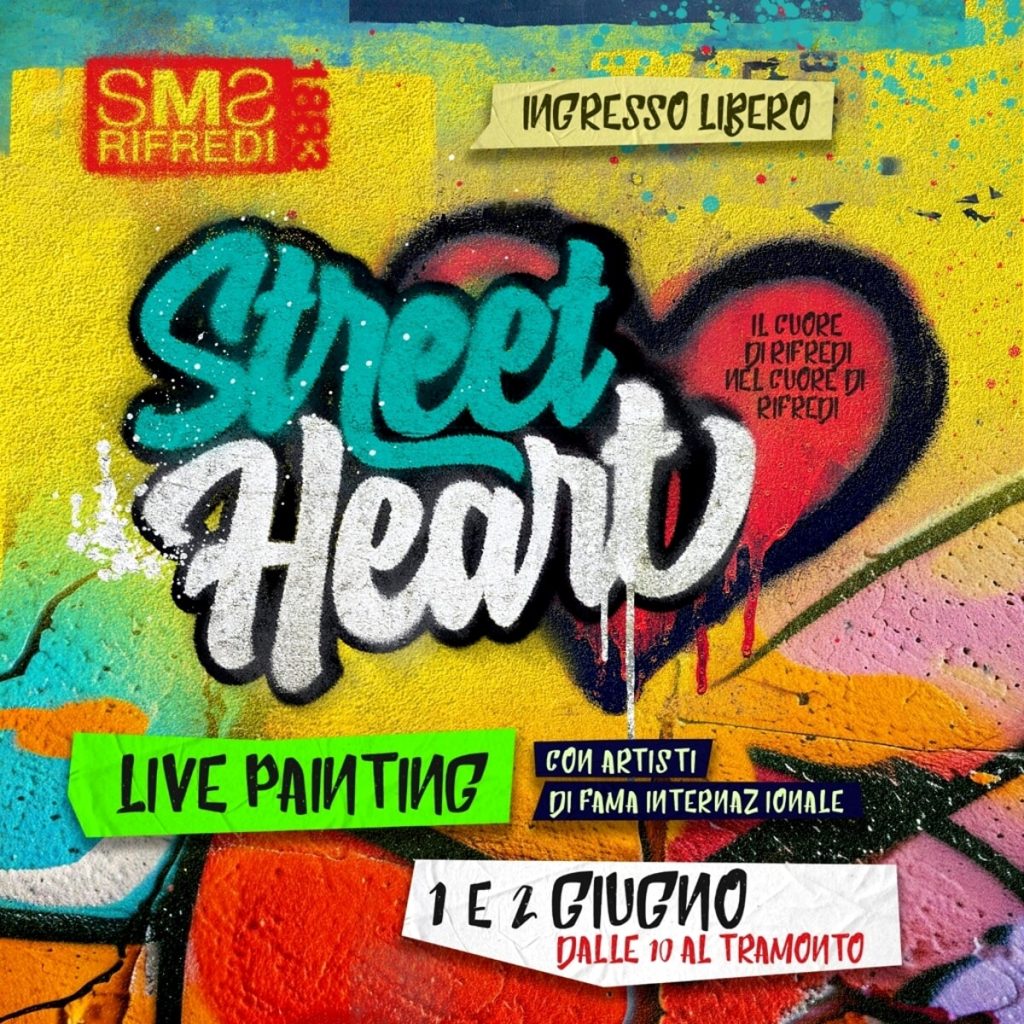 Street heart alla Sms Rifredi: evento di live painting collettivo