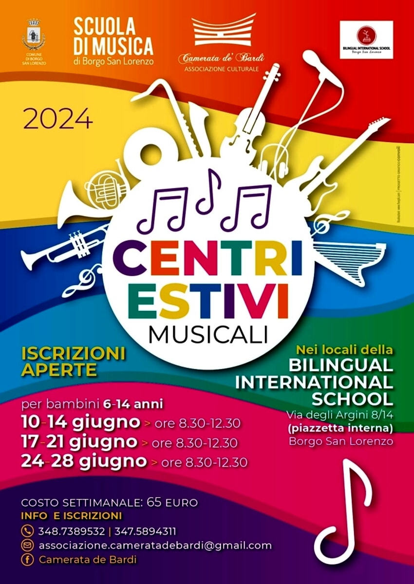 Centri estivi musicali con la Camerata de' Bardi