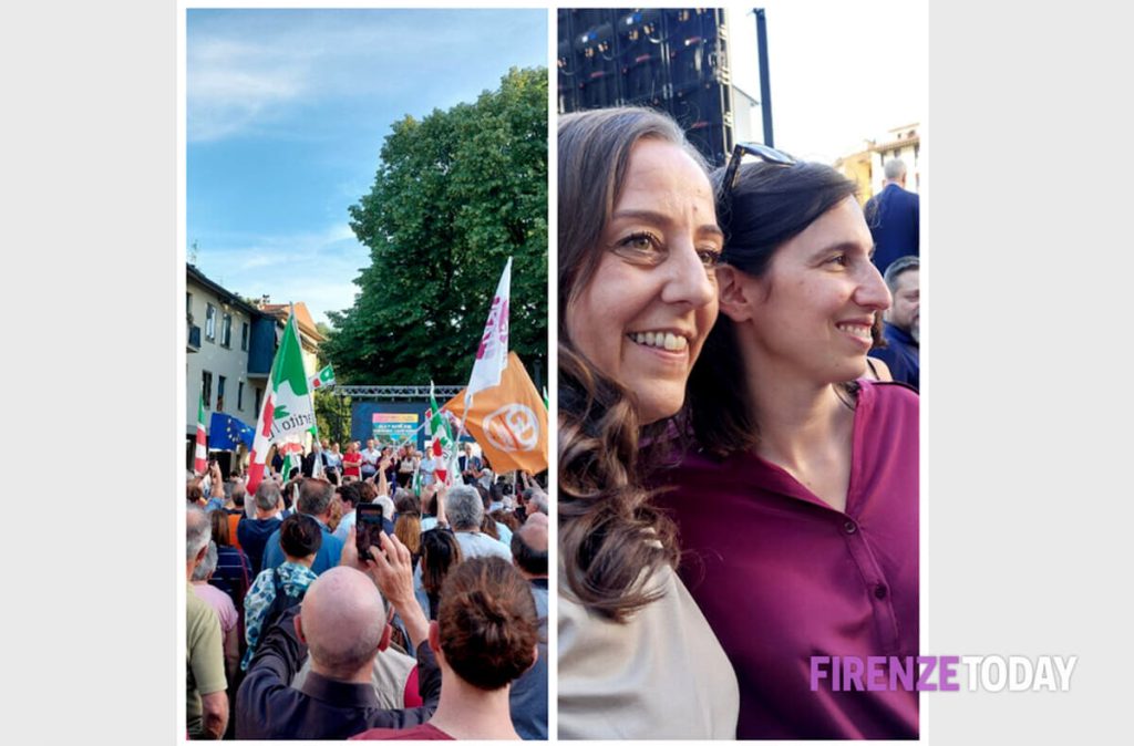 Funaro chiude con Schlein all'Isolotto: "Io prima sindaca contro la destra peggiore" / FOTO - VIDEO