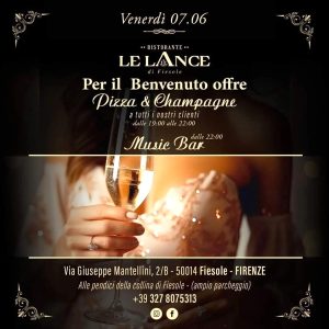 "Pizza e champagne" alle Lance di Fiesole