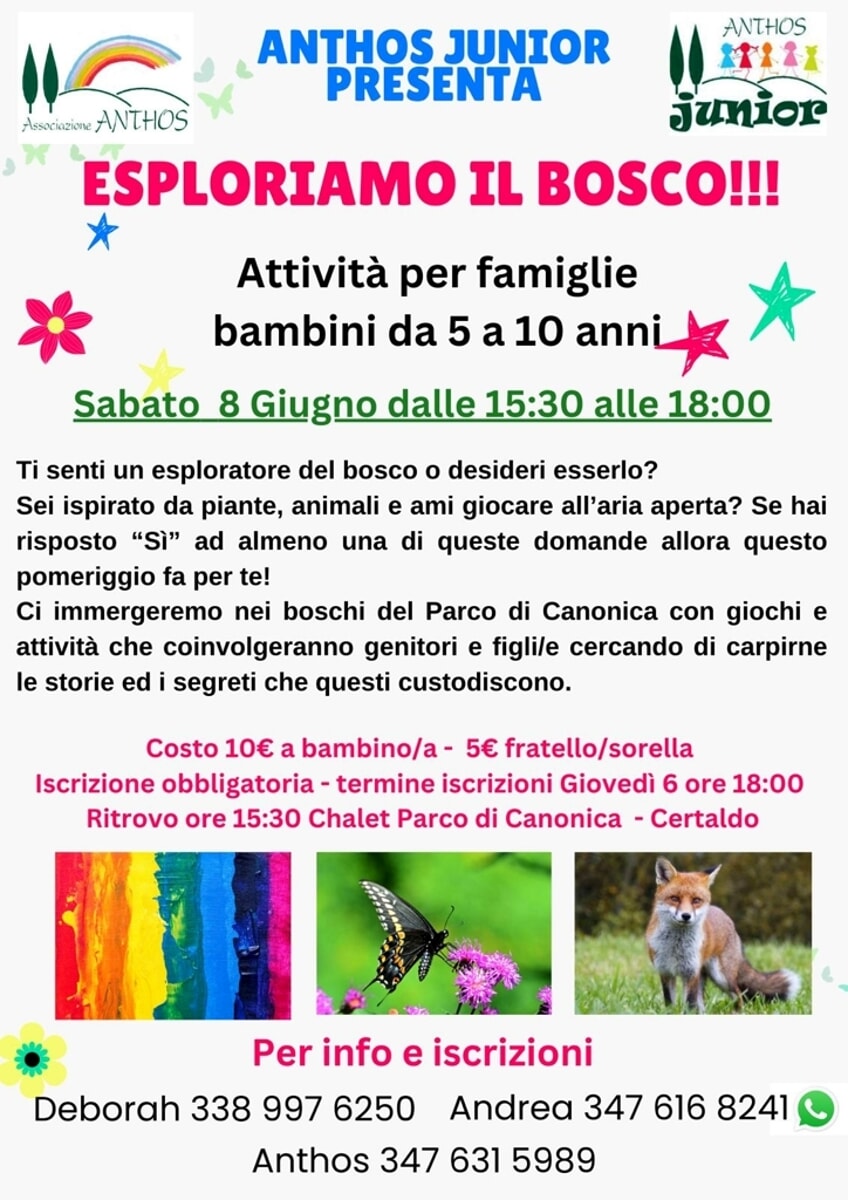 Pomeriggio per famiglie nel Parco di Canonica a Certaldo