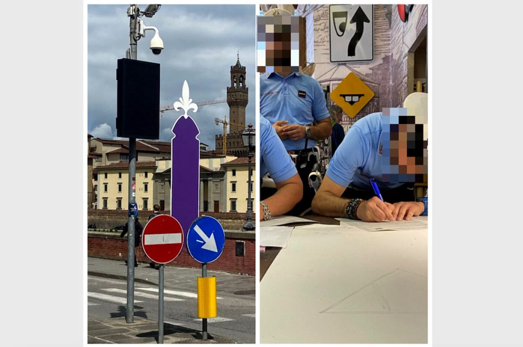 Composizione fallica, Clet ancora multato / FOTO