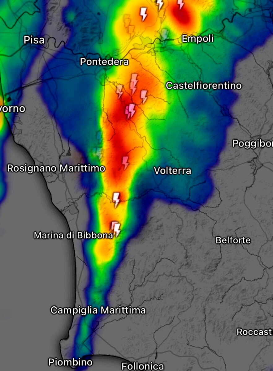 Maltempo: forti raffiche e grandinate