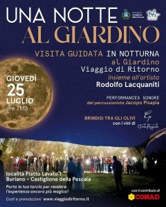"Una Notte al Giardino": in compagnia dell'artista Rodolfo Lacquaniti