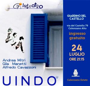 "Uindo", spettacolo di improvvisazione al Giardino del Castello