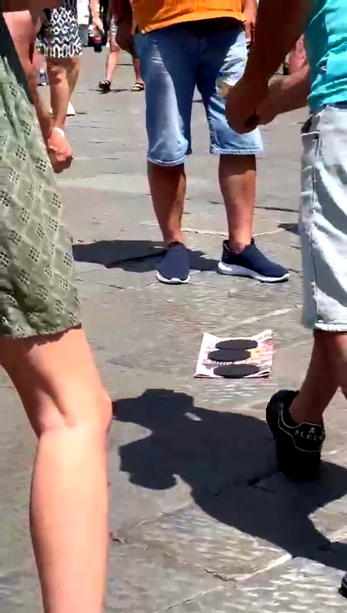 Gioco delle tre campanelle, ancora sanzioni: 1200 euro di multe