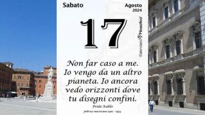Almanacco | Sabato 17 agosto: accadde oggi, compleanni, santo e proverbio del giorno