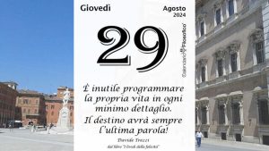 Almanacco | Giovedì 29 Agosto: accadde oggi, compleanni, santo e proverbio del giorno
