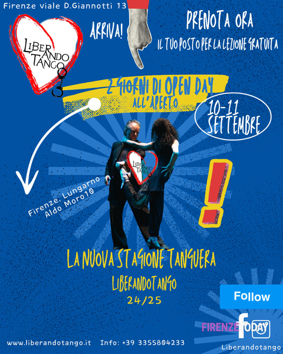 Tango Argentino: due giorni di Open Day e lezioni gratuite con le scuole LiberandoTango