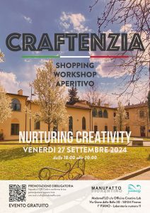 Workshop, shopping e aperitivi: torna Craftenzia