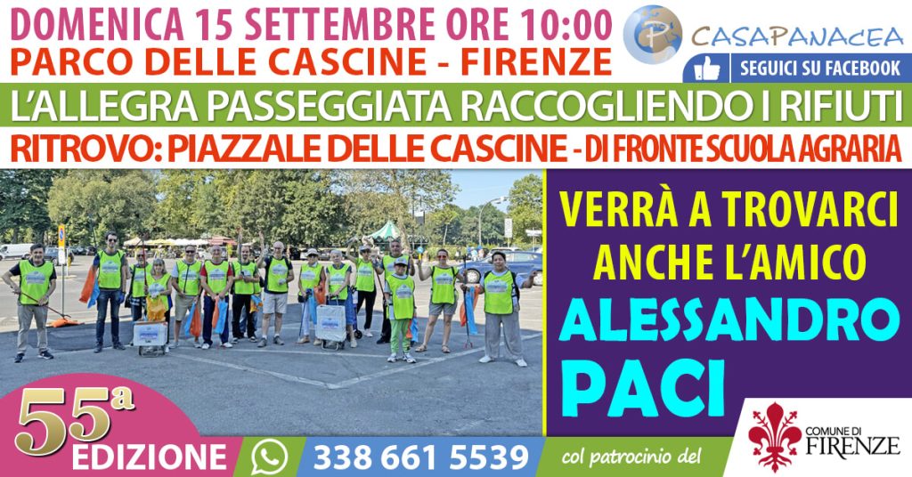 Casa Panacea: passeggiata raccogliendo i rifiuti delle Cascine