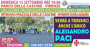 Casa Panacea: passeggiata raccogliendo i rifiuti delle Cascine