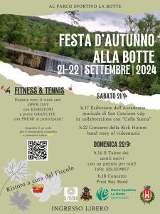 Festa d’autunno al parco sportivo La Botte