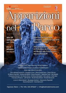 "Apparizioni nel parco": spettacolo visionario itinerante tra storia, fantasie e poesia al parco di Pratolino