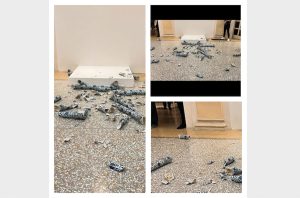 Opera d'arte distrutta, è lo stesso che ha "colpito" tante volte anche a Firenze / FOTO