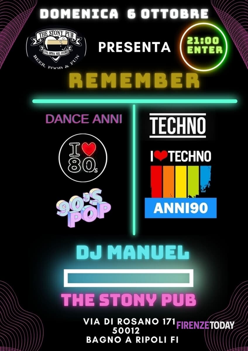 Remember anni 80/90 dance techno