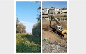 La protesta per la "distruzione" del 'terzo giardino' / FOTO