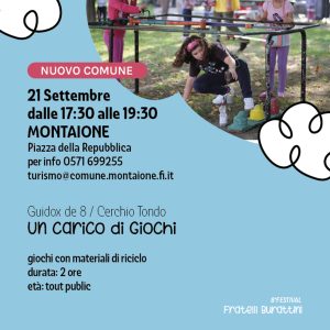 "Un carico di giochi", parco giochi realizzato dai Pupi di Stac a Montaione