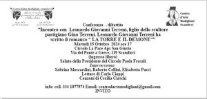 Incontro con Leonardo Giovanni Terreni (conferenza-dibattito)