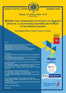 “Malattie rare: sosteniamo la ricerca e la diagnosi precoce. Lo screening neonatale per la Mld: un’eccellenza toscana”