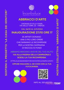 Mostra "Abbracci d'Arte" inaugurazione: 27 ottobre ore 17 - Limonaia di Villa Vogel