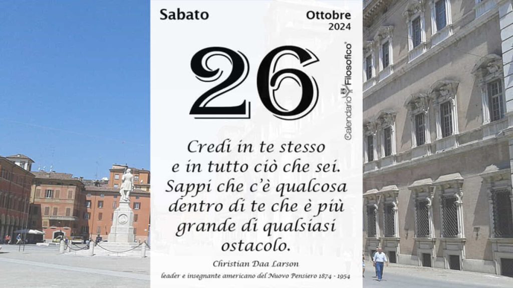 Almanacco | Sabato 26 Ottobre: accadde oggi, compleanni, santo e proverbio del giorno