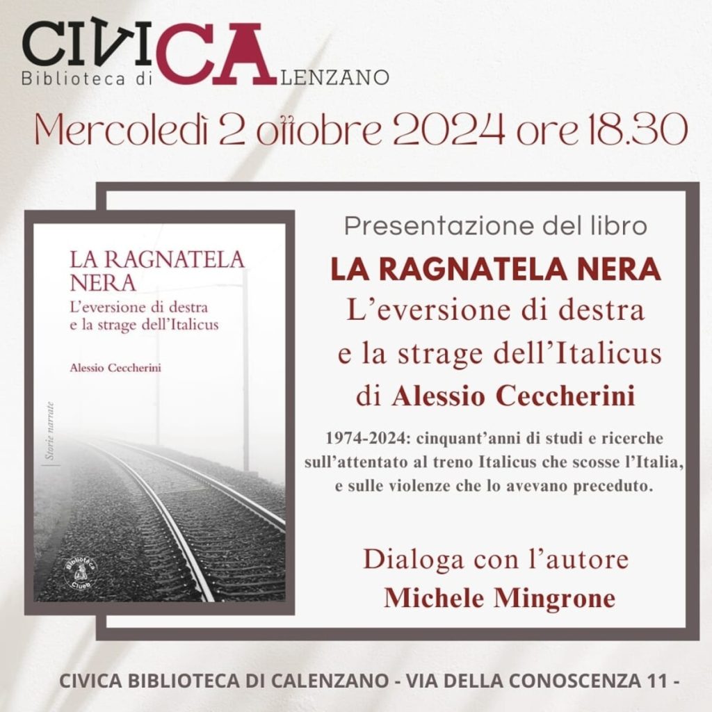 Presentazione libro La Ragnatela Nera di Alessio Ceccherini
