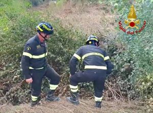 Finisce in fondo ad una scarpata di 50 metri con l'auto, recuperata dai vigili del fuoco