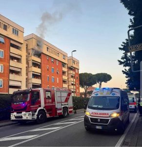 Incendio in appartamento a Sesto Fiorentino
