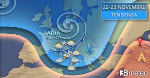 Meteo, l'esperto: "Aria artica sull'Italia: piogge, freddo e neve a bassa quota"